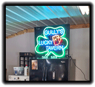 Custom Gullys Tavern Neon Sign