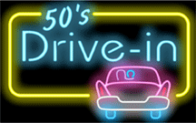 50's Drive In Neon Sign