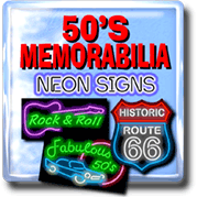50's Memorabilia Neon Signs