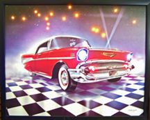 57 Chevy Mini-LED Poster