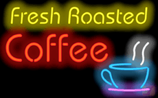 Fresh Roasted Coffee Neon Sign