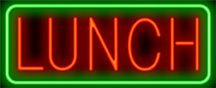 Lunch Neon Sign