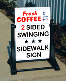 Swinging Sidewalk Sign