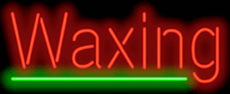 Waxing Neon Sign