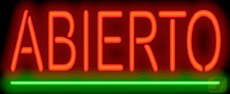 Abierto Neon Sign