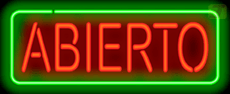 Abierto Neon Sign