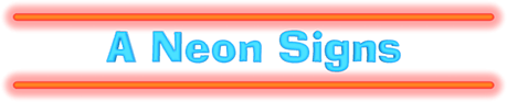"A" Neon Signs