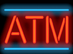 ATM w/ border Neon Sign