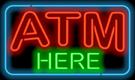 ATM Here Neon Sign