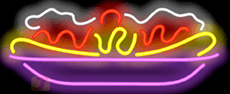 Banana Split  w/ Cherry Neon Sign