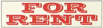 For Rent Banner