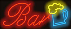 Bar w/Beer Mug Neon Sign