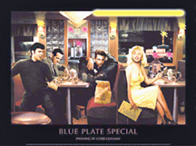 Blue Plate Special Neon-LED Poster