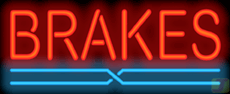 Brakes Neon Sign