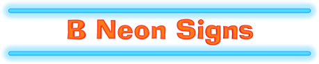 "B" Neon Signs
