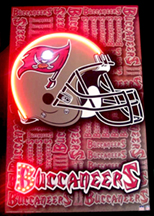 Buccaneers Neon-LED Poster