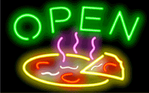 Pizza Open Neon Sign