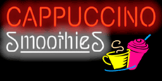 Cappuccino Smoothies Neon Sign