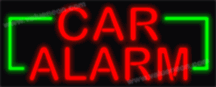 Car Alarm Neon Sign