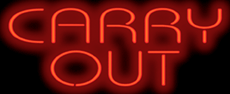 Carry Out Neon Sign