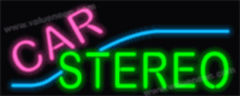 Car Stereo Neon Sign
