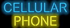 Cellular Phone Neon Sign