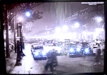 Champs Elysees Neon-LED Poster
