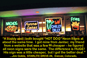 We have a Huge Selection of Neon Signs for the Food Industry
