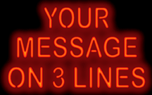 Traditional Style Letters Only Custom Neon Sign (23 Letters Max)