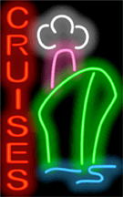 Cruises Neon Sign w/ship