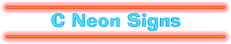 "C" Neon Signs