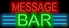 Custom Message Bar Neon Sign