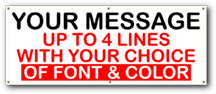 3'x7' Custom Message Banner