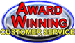 Award Winning Customer Service - Click Here for Details