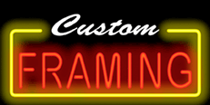 Custom Framing Neon Sign