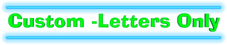 Custom Letters Only Neon Signs