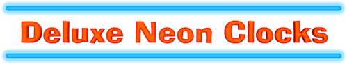 Deluxe Neon Clocks