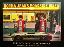 Destiny Highway Neon-LED Poster