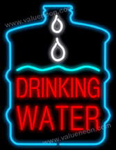 Drinking Water Neon Sign