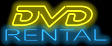 DVD Rental Neon Sign