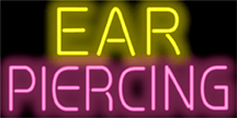 Ear Piercing Neon Sign