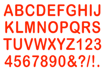 Window Lettering Kit - Neon Red