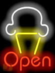 Ice Cream OPEN Neon Sign