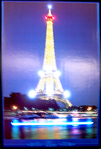 Eiffel Tower Neon-LED Poster