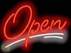 Elegant Neon OPEN Sign