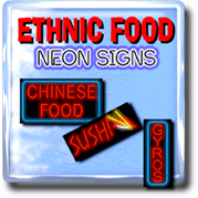 Ethnic Food Neon Signs