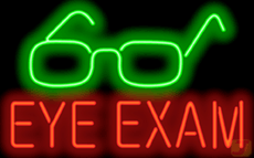 Eye Exam Neon Sign