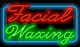 Facial Waxing Neon Sign