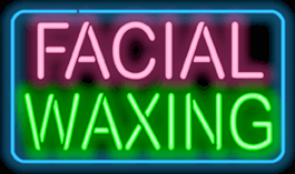 Facial Waxing Neon Sign