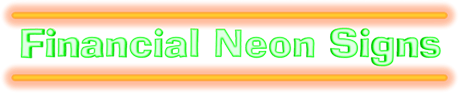 Financial & Tax Service Neon Signs